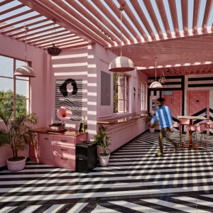 印度“粉色斑马”餐厅 | Reenesa建筑设计