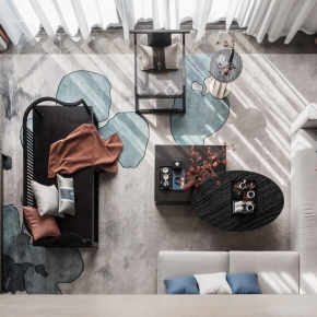 新中式样板房设计：成都金沙西府澜苑-室内设计
