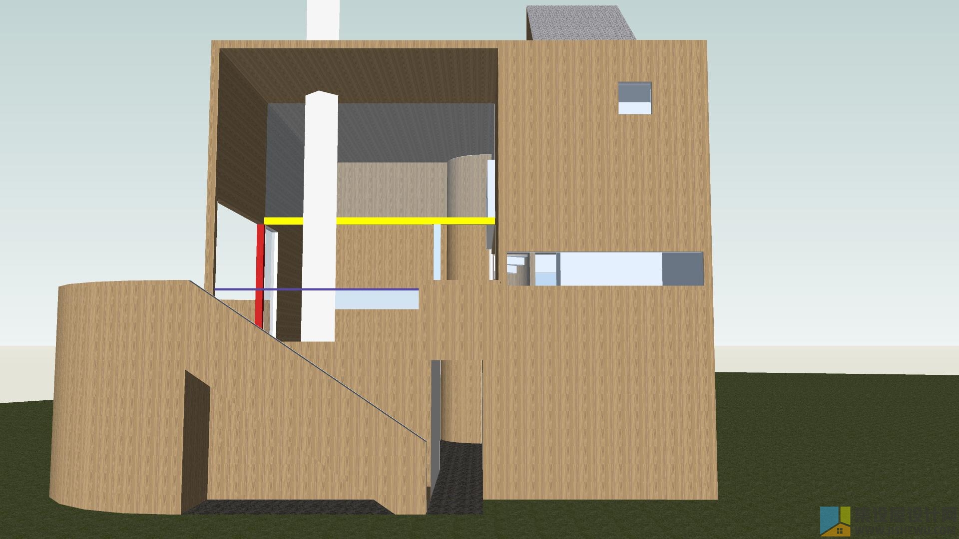 格瓦斯梅 格瓦斯梅住宅及工作室 Gwathmey House-5