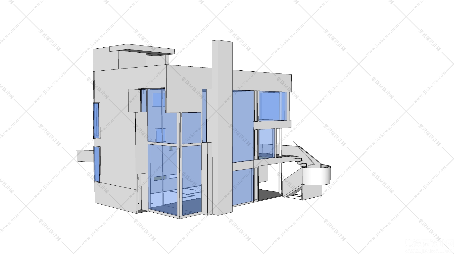 理查德·迈耶 史密斯住宅-1