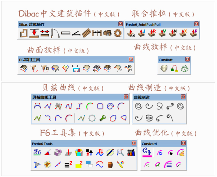 sketchup草图大师插件合集82个（含安装教程）