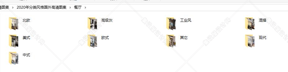 2020年室内各个分类各个空间风格国外高清图集
