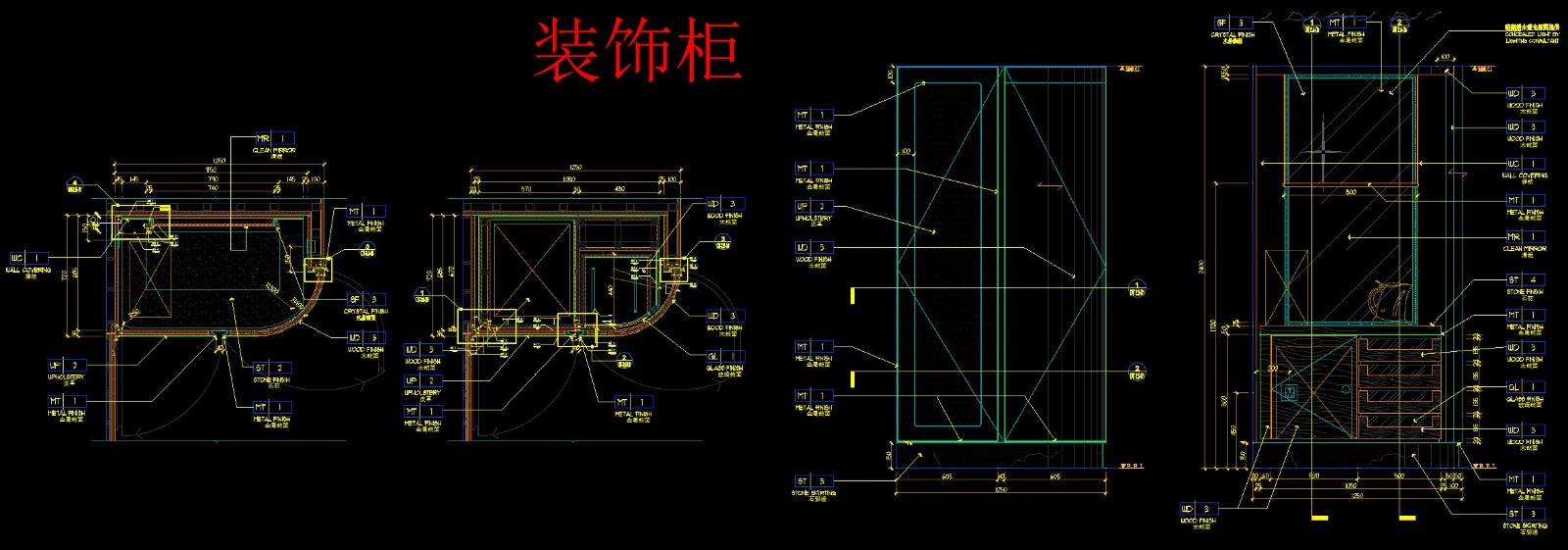 【酒店设计专用CAD图库丨平面家具CAD图库+立面图库+节点大样图库丨DWG格式丨42M-56