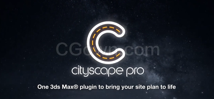 【3dmax插件】3DS MAX城市环境可视化设计插件 Cityscape Pro v1.4.4 For 3ds Max 2020/2021 破解版下载