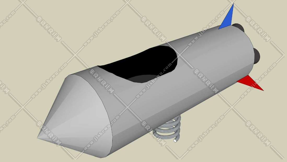 儿童娱乐器械 飞机火箭-1
