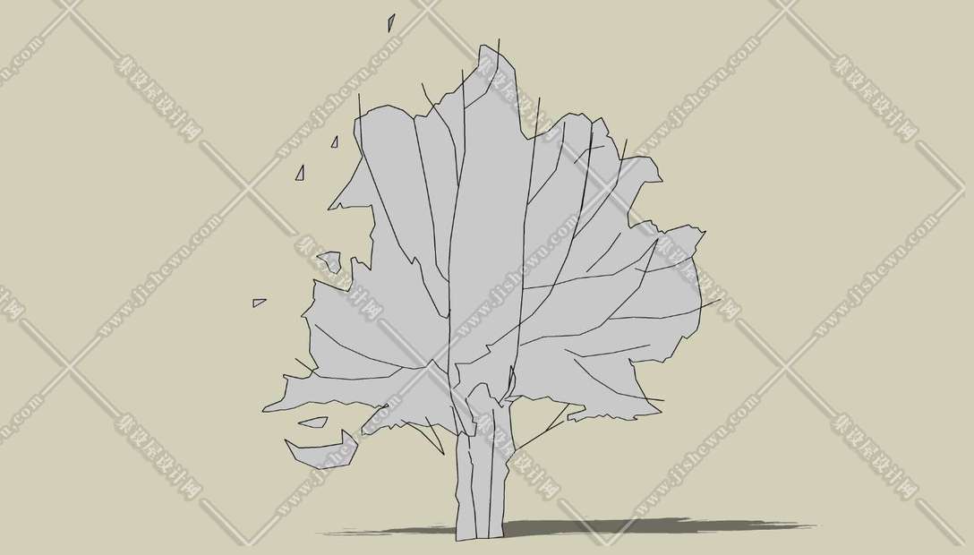 2D 树木 植物 su模型-1