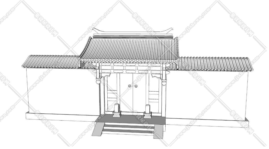 四合院垂花门-1