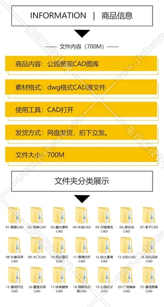 公园广场花园林景观设计方案施工图平面素材 亭子cad节点图例图库-1